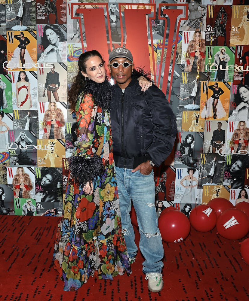 Sara Moonves and Pharrell Williams