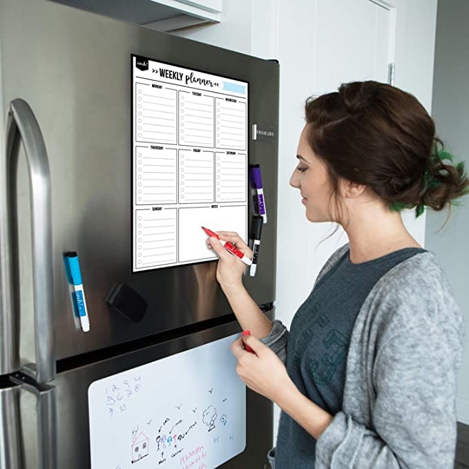 Cinch! Magnetic Dry Erase Weekly Calendar Planner
