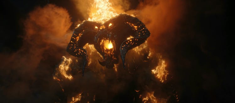 A Balrog roars in the darkness in The Lord of the Rings: The Rings of Power Episode 7