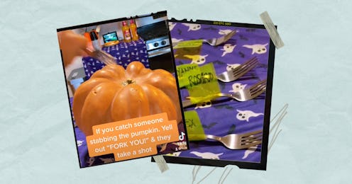 How to play the TikTok-viral "Put A Fork In It" Halloween drinking game.