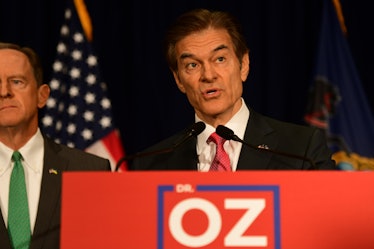 Fetterman faces celebrity doctor Mehmet Oz in a race for U.S. Senate.
