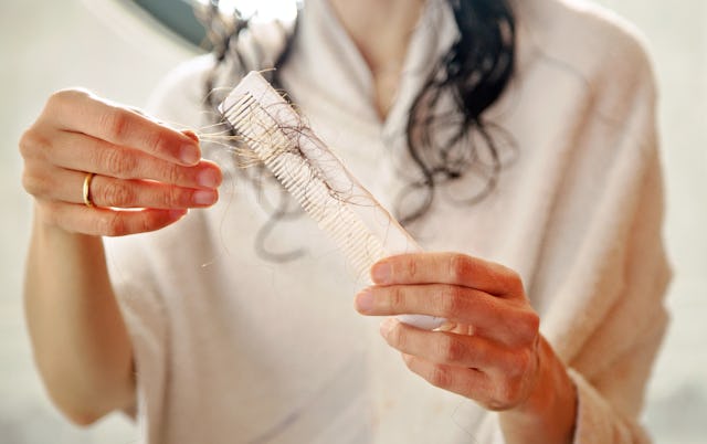 Hair falling out in clumps could be a sign of many things, including stress and illness.