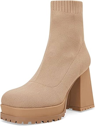 Coutgo Chunky Platform Ankle Boots