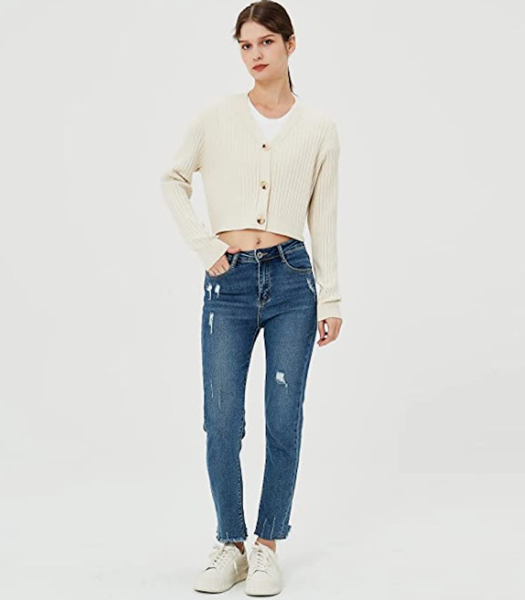 Satuun Long Sleeve Cropped Cardigan 