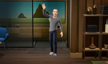 Mark Zuckerberg demoing his next-generation avatar in Horizon Worlds.
