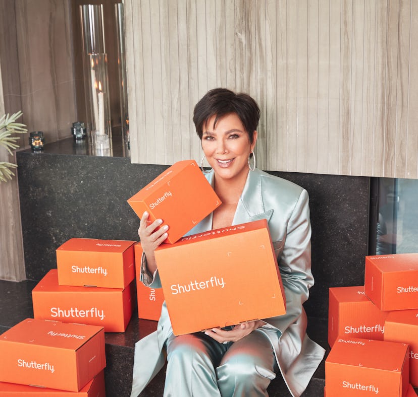 Kris Jenner's gift list with Shutterfly include personalized presents for the holidays.