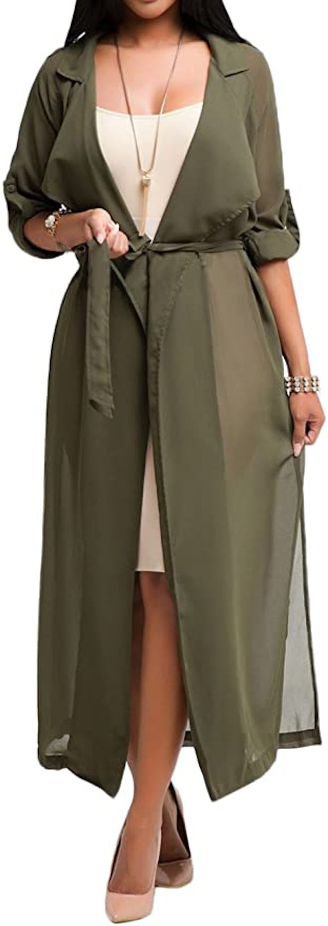 Begonia.K Sheer Maxi Cardigan