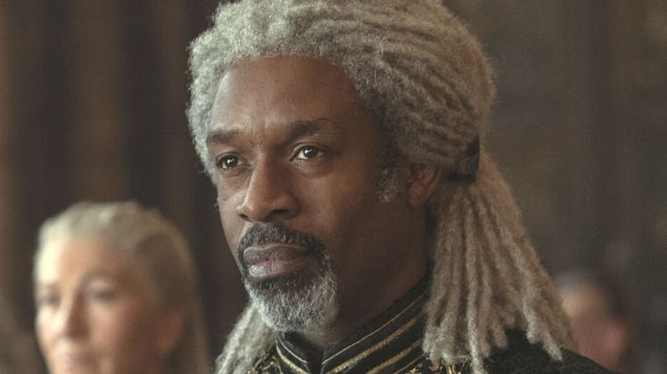 The noble Vaemond Velaryon played by Wil Johnson