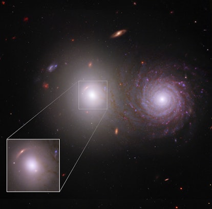 Lensed Galaxies in VV 191 (Webb and Hubble Composite Image)