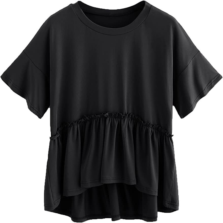 Romwe Ruffle Hem Top