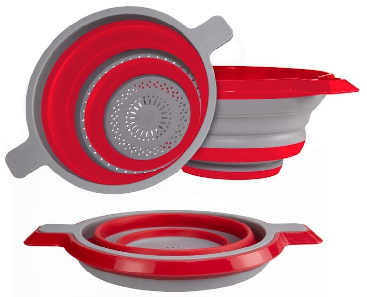 Kitchen Maestro Collapsible Colander Set (2-Piece)