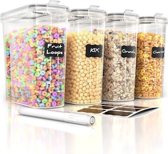 Simple Gourmet Cereal Container Storage Set (4-Pieces)
