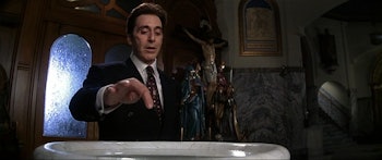 Al Pacino as the devil in the movie the devils advocate