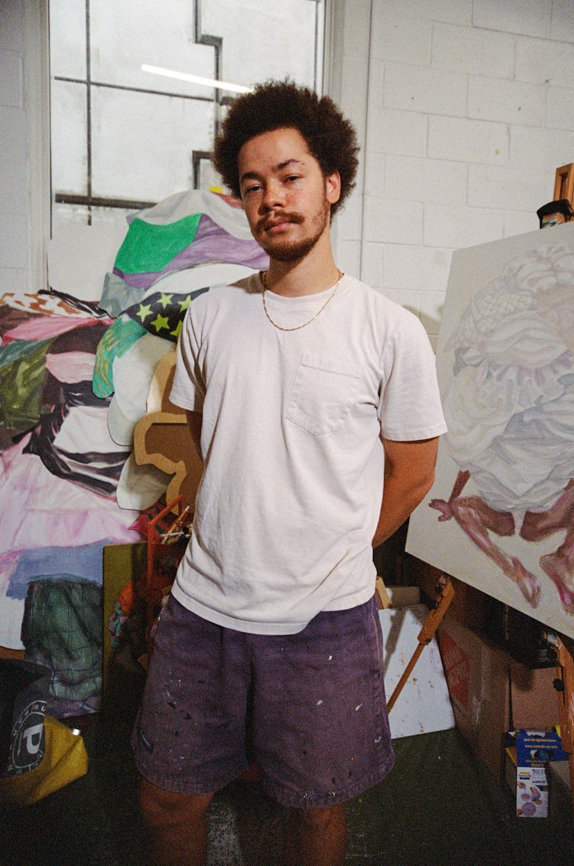 A portrait of Moya in his studio