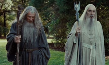 Two of the Istari in Lord of the Rings.