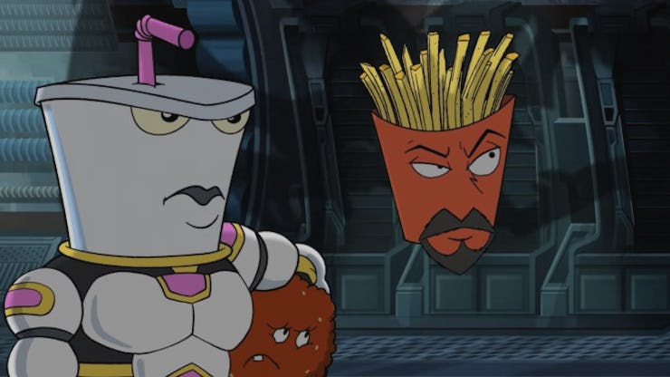 A screenshot from Aqua Teen Forever: Plantasm