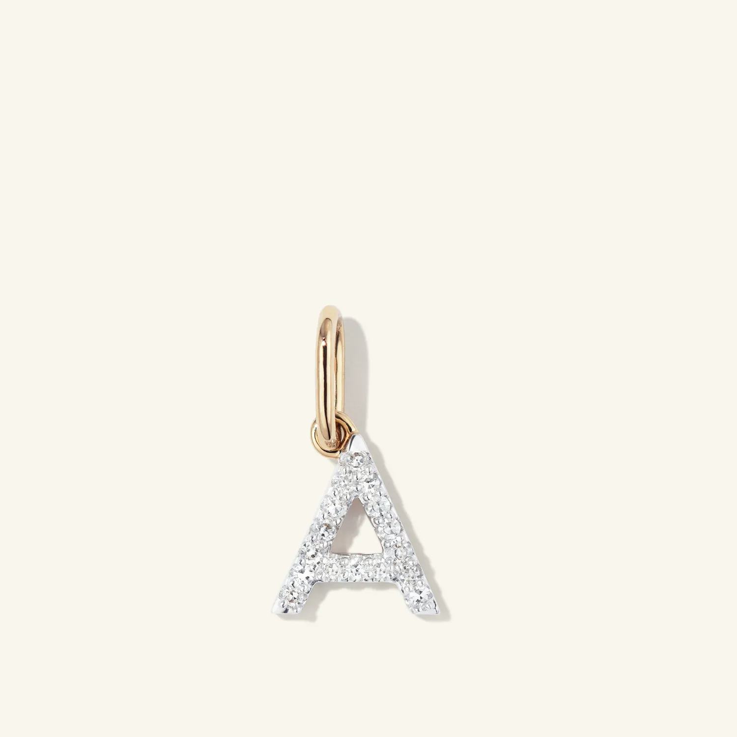 Diamond Letter Charm