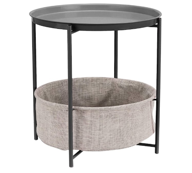 Amazon Basics Round Storage End Table