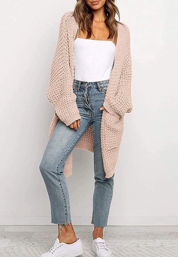 YIBOCK Open Front Cardigan