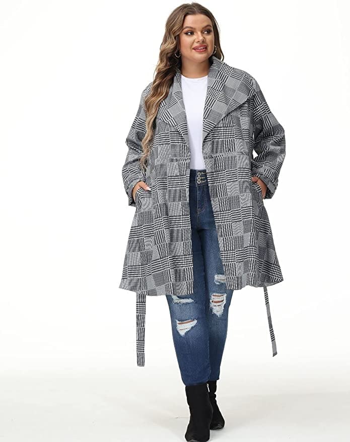 Hanna Nikole Lapel Trench Coat