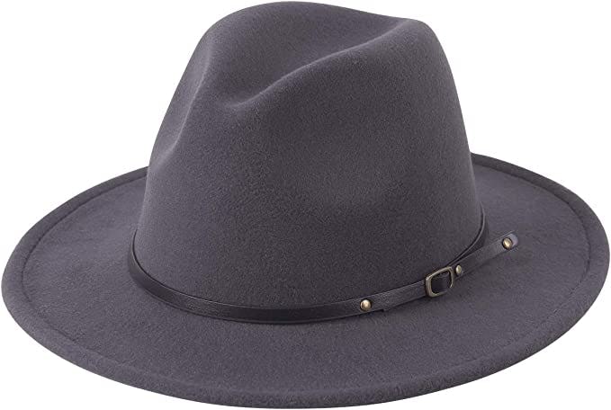 Lanzom Wide Brim Panama Hat