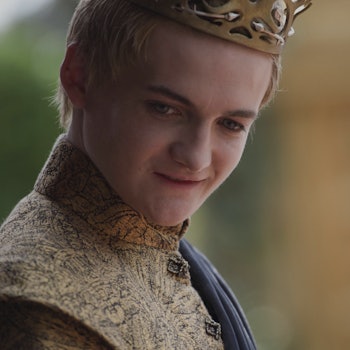 Jack Gleeson with a crown in "House of the Dragon"