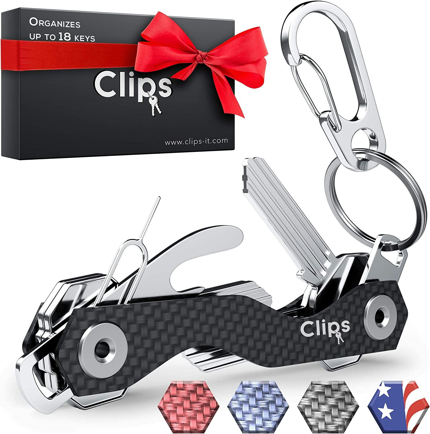 Clips Compact Key Organizer Keychain