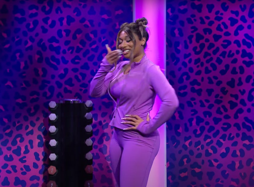 Megan Thee Stallion broke with laughter during a couple 'Saturday Night Live' sketches.