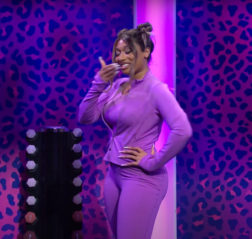 Megan Thee Stallion broke with laughter during a couple 'Saturday Night Live' sketches.