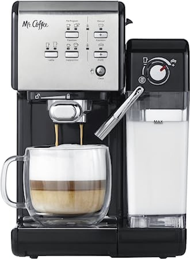 This espresso machine with a built-in milk frother is one of the best alternatives to Nespresso mach...