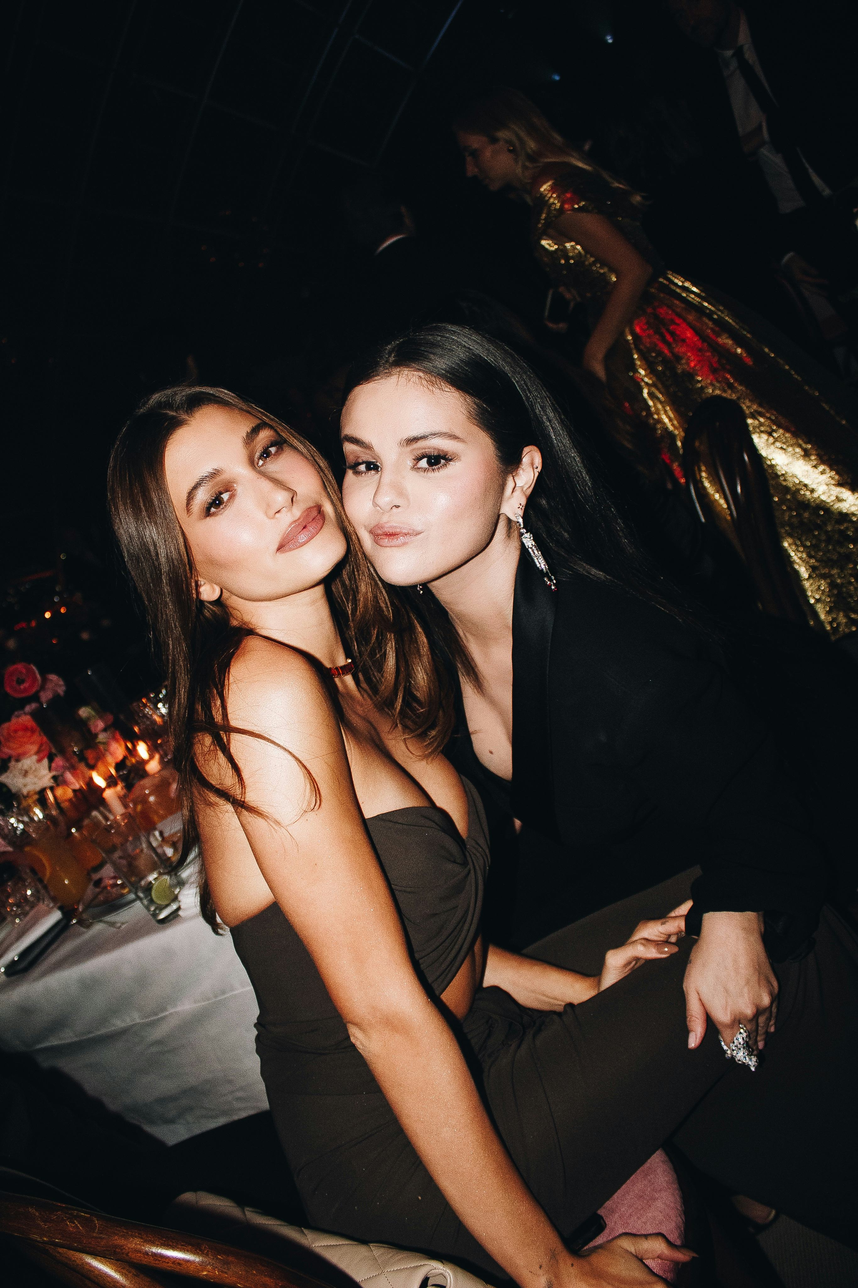 Selena Gomez and Hailey Bieber posed for cute photos together at the Academy Museum of Motion Pictur...