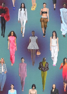 A collage of the biggest trends, as seen on the Spring 2023 runways