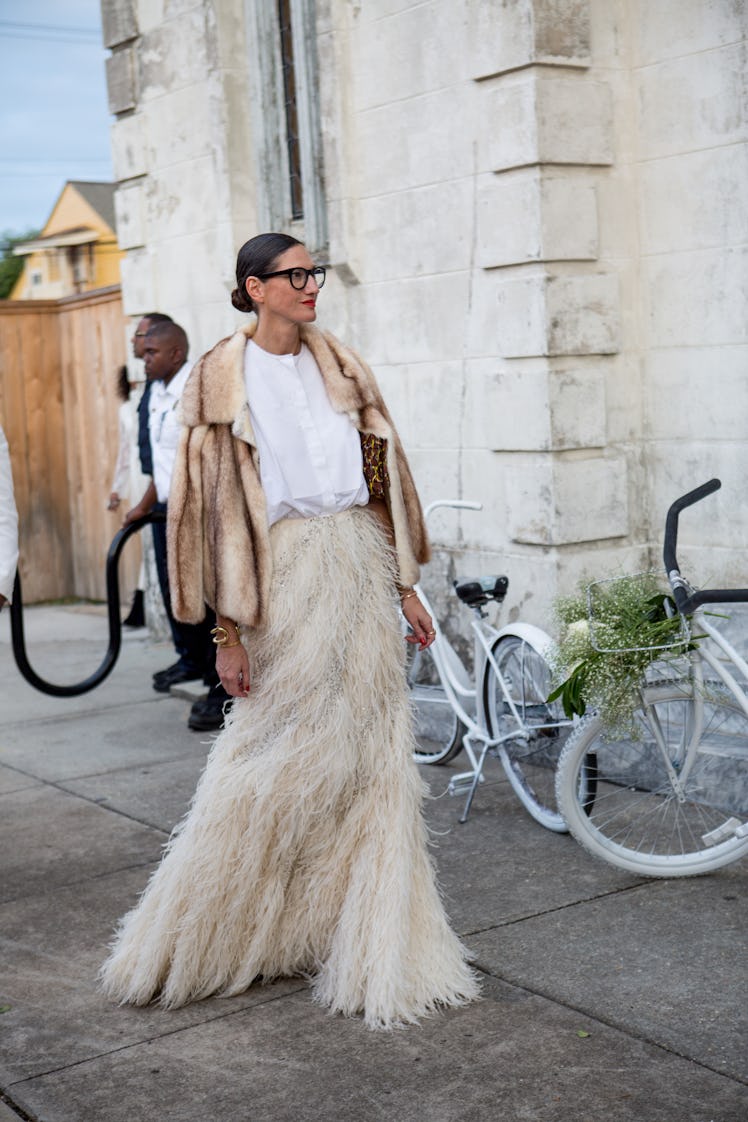  Jenna Lyons outside of the wedding ceremony of musician Solange Knowles and music video director Al...