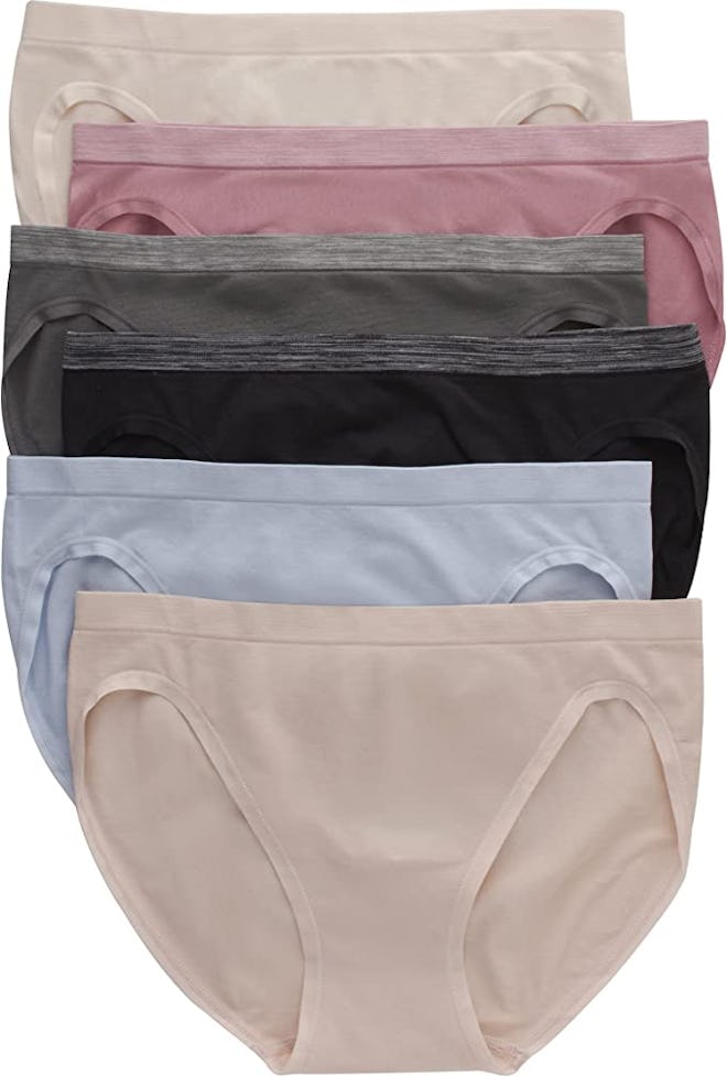 Hanes ComfortFlex Fit Seamless Moisture-Wicking Underwear (6-Pack)
