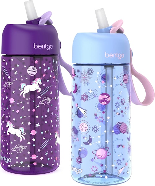 Bentgo Kid Print Water Bottles (2 Pack)