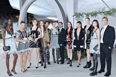 The Louis Vuitton crew on the red carpet.