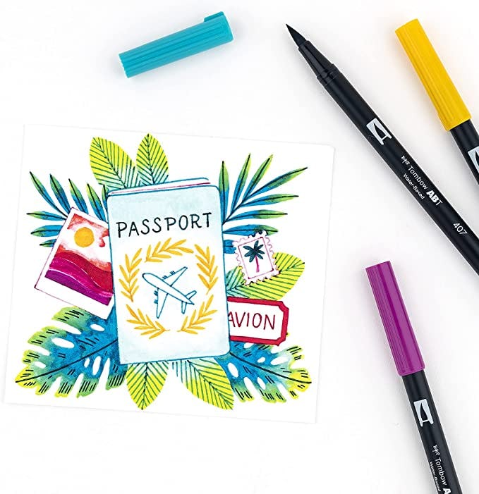 Tombow Dual Brush Pen Art Markers (10-Pack)