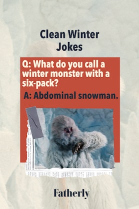 Clean Winter Jokes: What do you call a winter monster with a six-pack?
