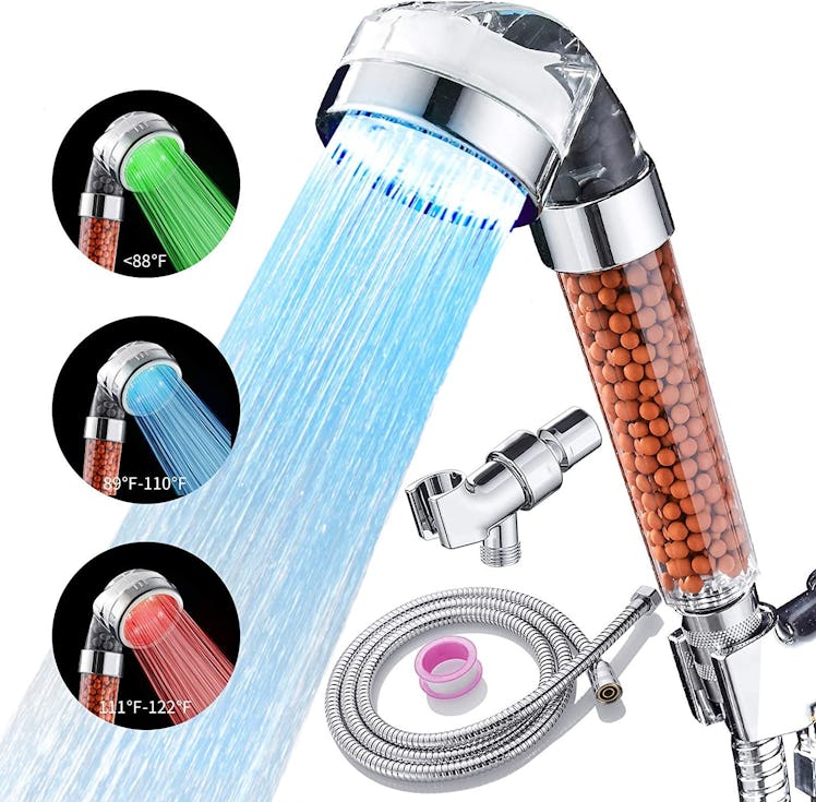 Cobbe Temperature Color-Changing Showerhead