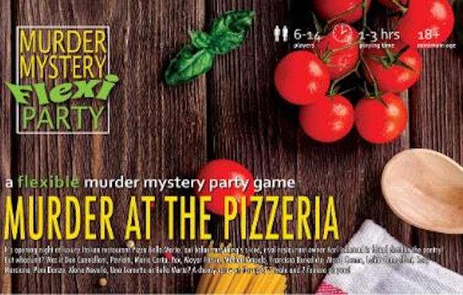 This fun dinner party game is one of the best murder mystery games.
