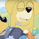 A scene from the 'Bluey' episode "Dad Baby."