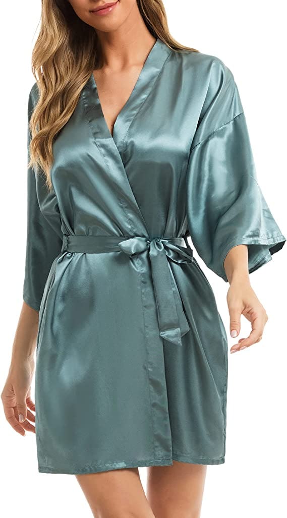Vlazom Satin Robe