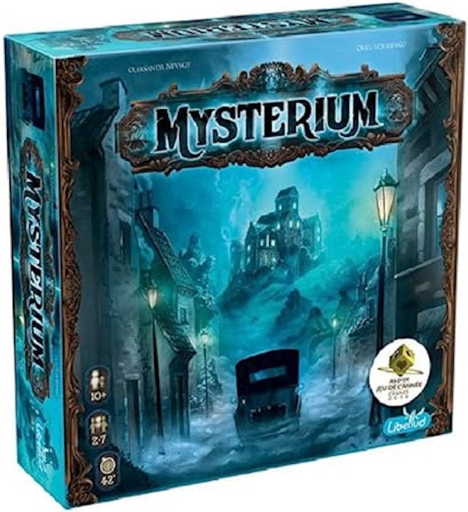 If you're looking for murder mystery games with psychics and ghosts, consider the Mysterium board ga...