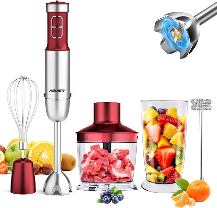 Abuler Immersion Blender with 4 Attachments