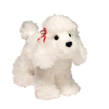 This poodle stuffed animal is great for a 'Best in Show' Halloween costume.