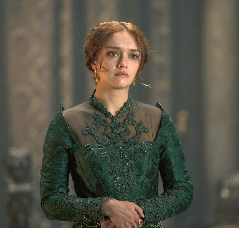 Olivia Cooke as Alicent Hightower in House of the Dragon