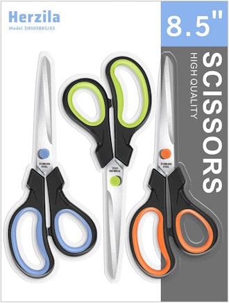 Herzila Comfort Grip Scissors (3 Pack)