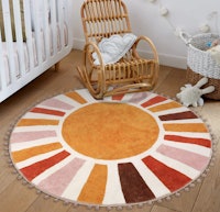 LIVEBOX Retro Sun Round Rug