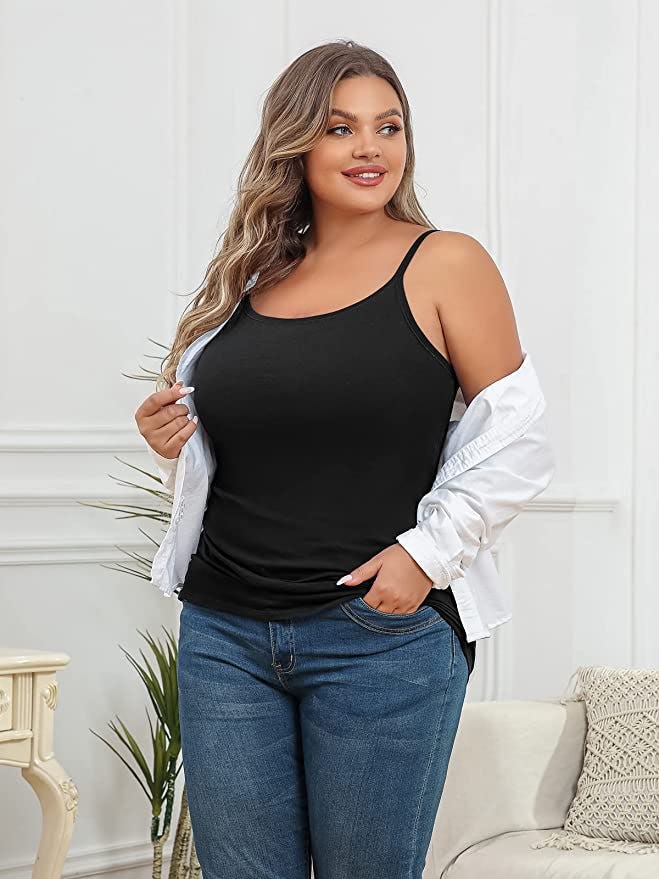 V FOR CITY Cotton Shelf Bra Camisole