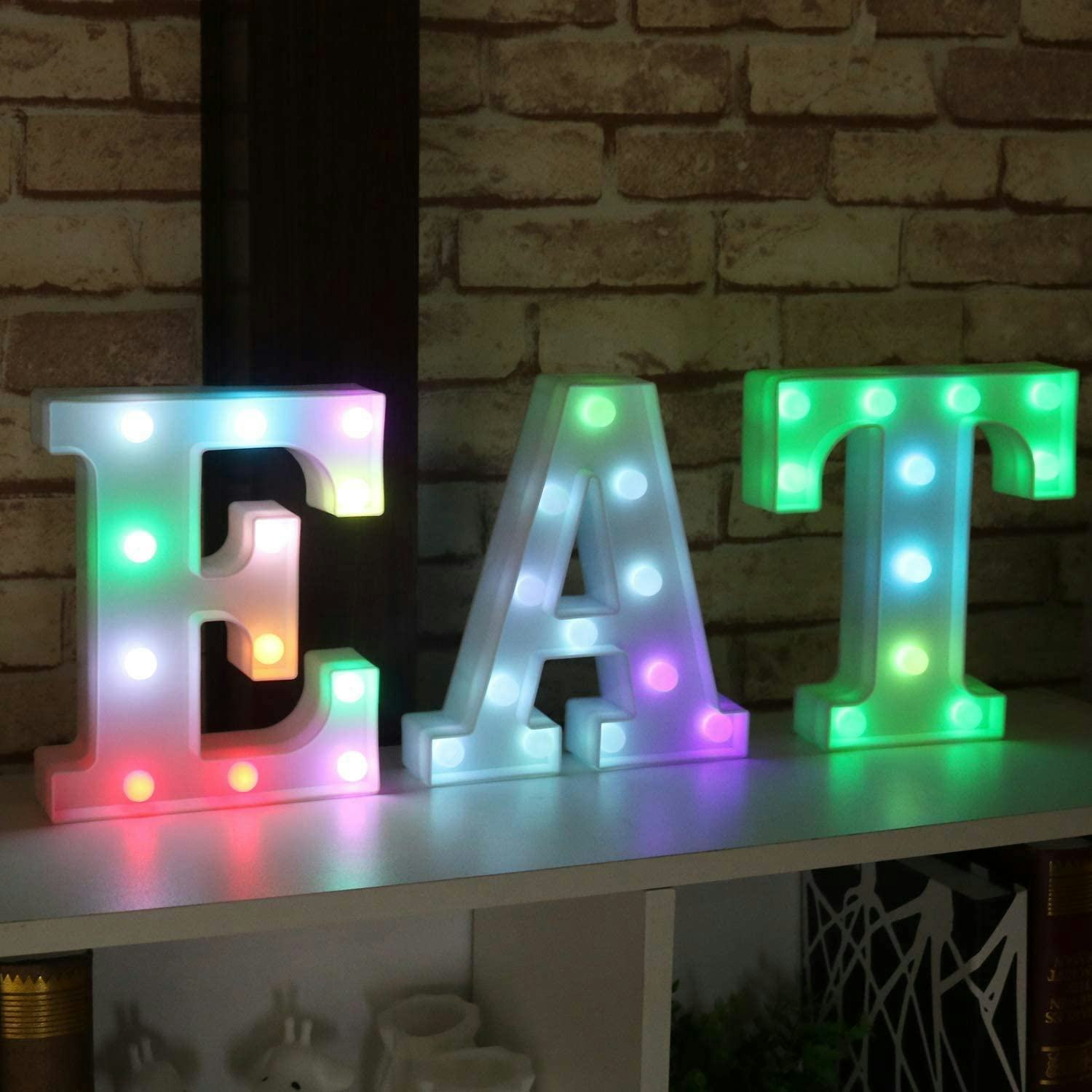 Pooqla Colorful LED Marquee Letter Lights